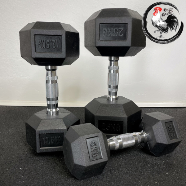 Mancuernas para crossfit hexagonales